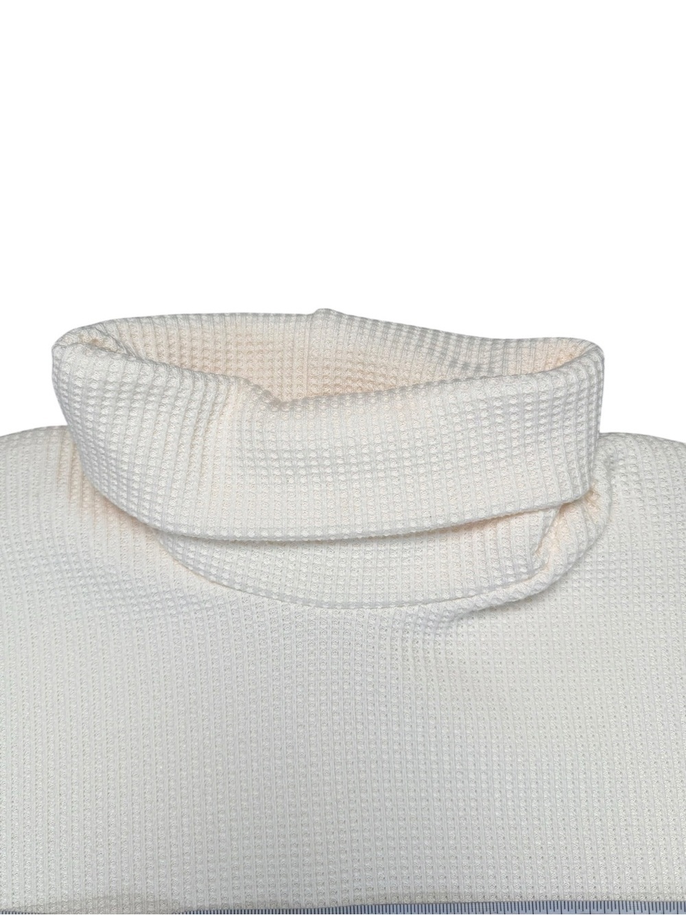Columbia Omni-Heat Ivory Waffle Knit Turtleneck Thermal Top M - Picture 5 of 13